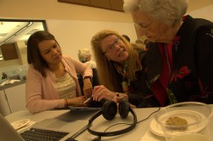 Students in Kristi Multhaups Reminiscence Project Class