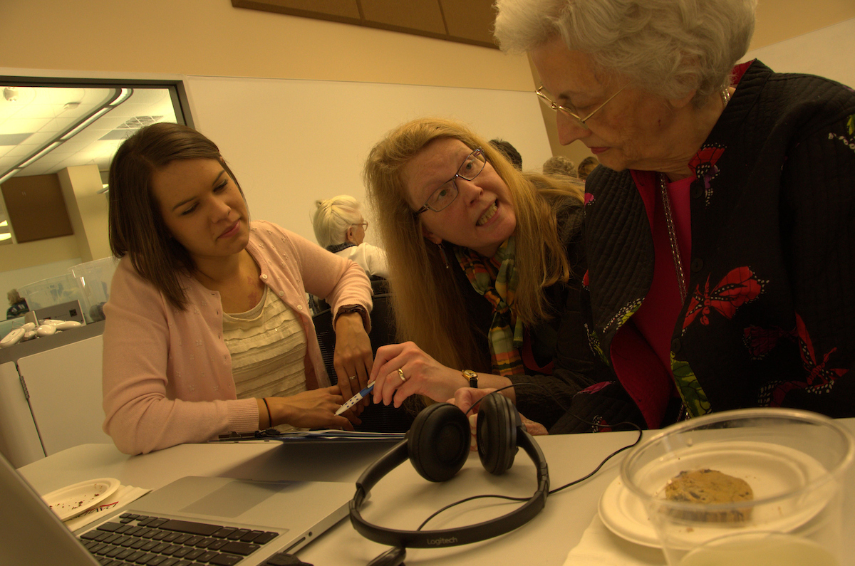 Students in Kristi Multhaups Reminiscence Project Class