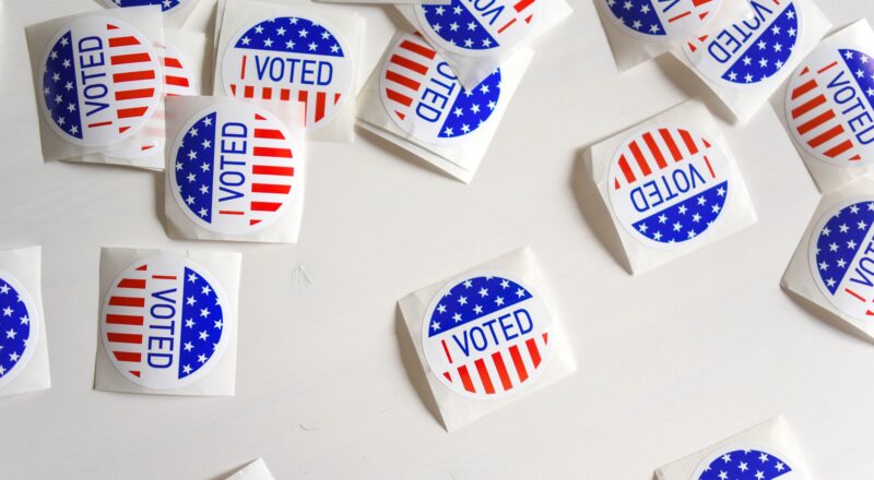 Photo of I voted stickers