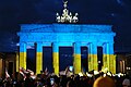 Ukraine solidarity protest Berlin 24 February 2022.