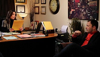 Actors Julie Warner, Wilson Cleveland