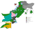 2002 Pakistan general election map
