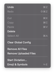 The "Edit" menu
