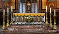 * Nomination Saint-Caprais Cathedral - Altar - Altar cross and six candlesticks listed as historical monuments. By User:Archaeodontosaurus --Benjism89 04:53, 1 April 2025 (UTC) * Promotion  Support Good quality. --Tournasol7 05:51, 1 April 2025 (UTC)