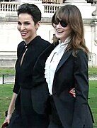French documentary filmmaker, model Farida Khelfa, singer, model Carla Bruni Sarkozy