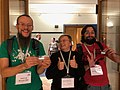 Two happy winners of the WikidataCon 2019 ISA Challenge
