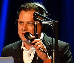 Radio host Luke Burbank