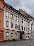 * Nomination: Building at Novi trg 2 in Ljubljana, Slovenia. --Tournasol7 06:53, 29 March 2025 (UTC) * Review  Comment Strange fringe between roof and sky. Could you remove it ? --Sebring12Hrs 15:56, 29 March 2025 (UTC)
