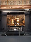 The Night Watch (Q219831), painting by Rembrandt during restoration