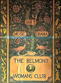 Belmont Woman's Club poster