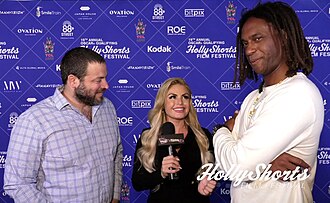 HollyShorts Film Festival founders and directors Daniel Sol, Theo Dumont, interviewer Tia Barr