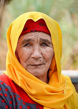 Old woman with a Yellow Scarf