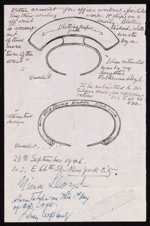 Loy's design for blotter bracelet