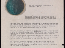 Letter describing Loy's design for Chatoyant