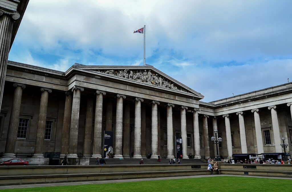 MrsEllacott. "British Museum Exterior." Wikimedia Commons, 5 June 2018. https://commons.wikimedia.org/wiki/File:British_Museum_Exterior.jpg