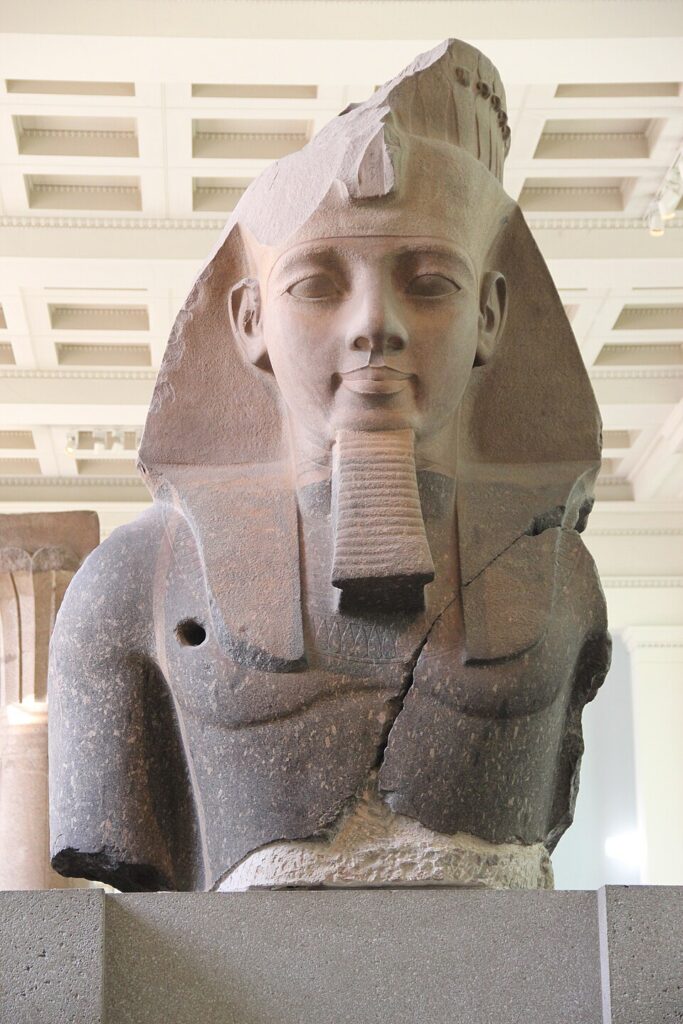 Todd, Gary. "The Younger Memnon Egyptian Red Granite Colossal Statue of Ramesses II, Thebes, 19th Dynasty, c. 1270 BC." Wikimedia Commons, 31 July 2017. https://commons.wikimedia.org/wiki/File:The_Younger_Memnon_Egyptian_Red_Granite_Colossal_Statue_of_Ramesses_II,_Thebes,_19th_Dynasty,_c._1270_BC_(35727854553).jpg