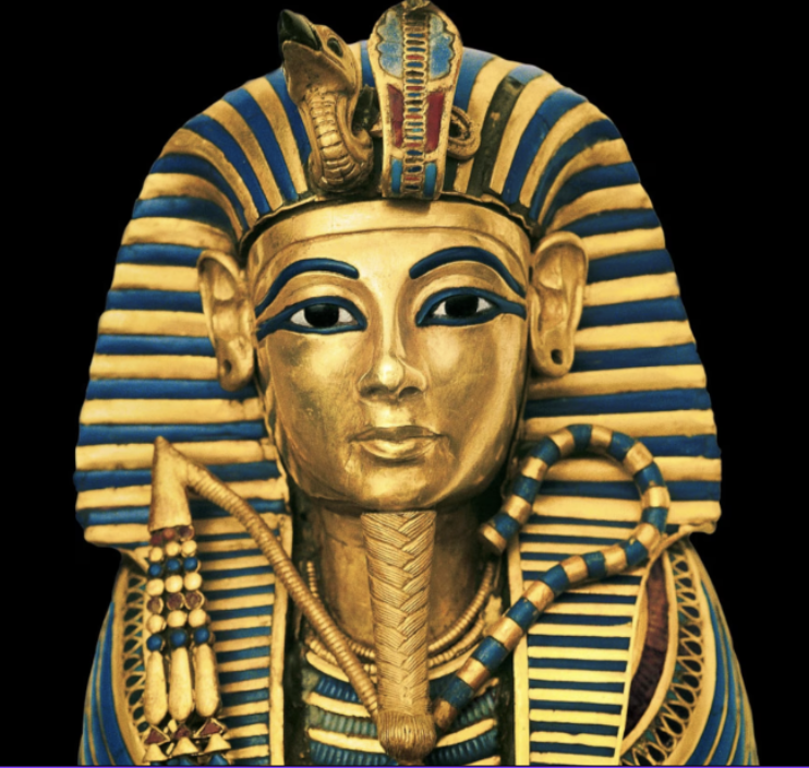 A photo of King Tut's sarcophagus. 