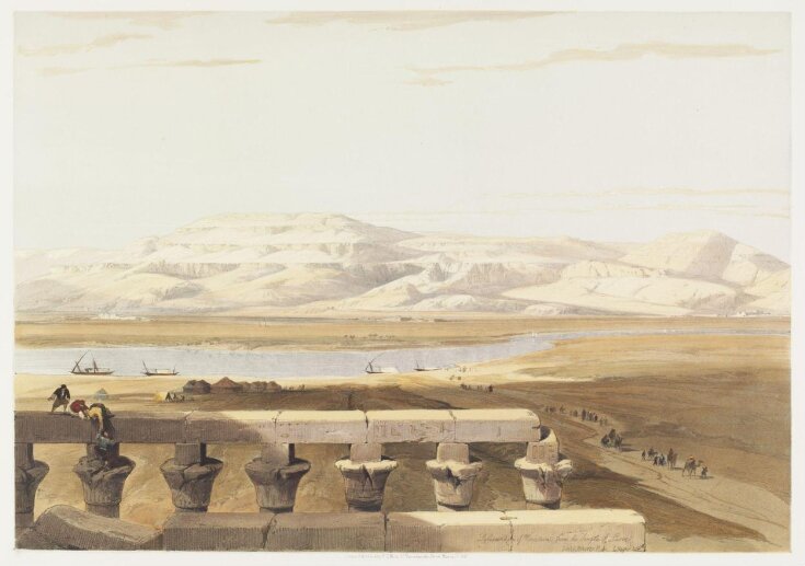 Lybian Chain Of Mountains, From The Temple Of Luxor, 1 March 1847 top image