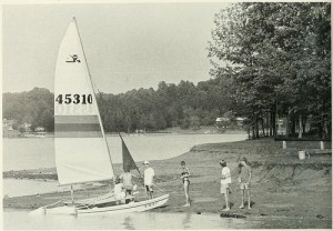 Sailboat on shore