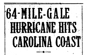 Gale Hits Carolina Coast