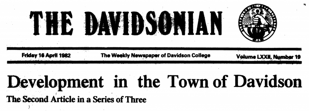 Davidsonian Article 1982