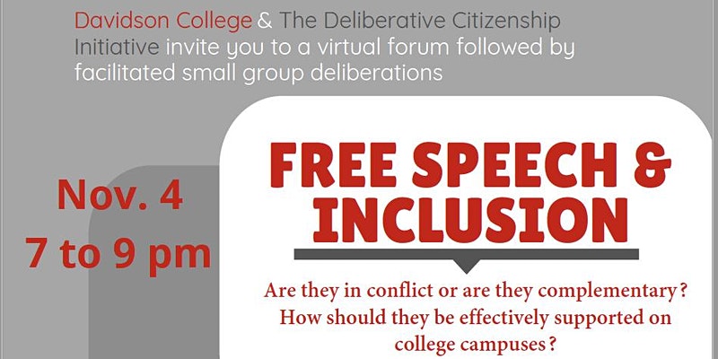 free speech event flyer