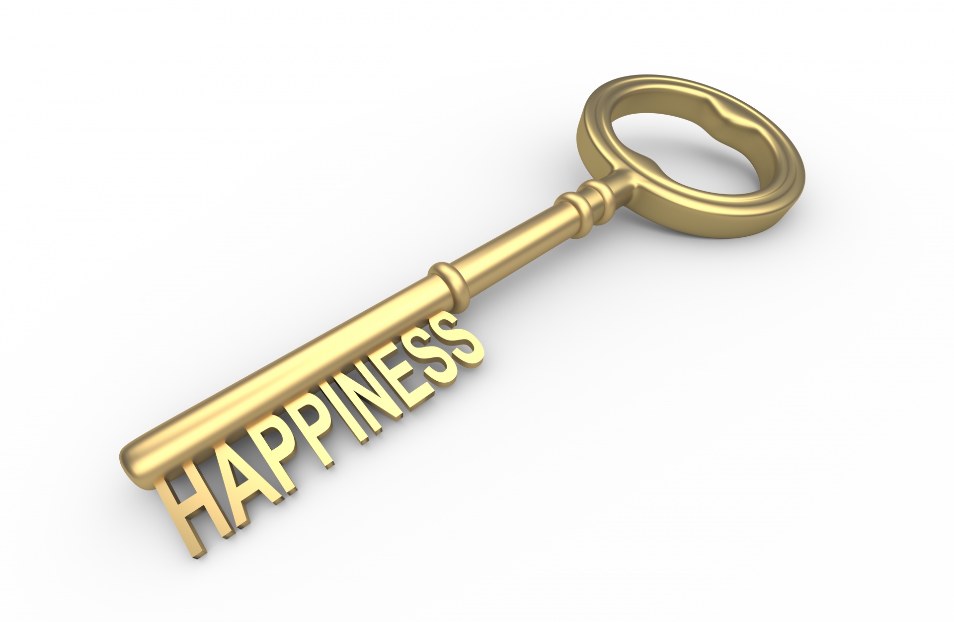key to happiness stock image.