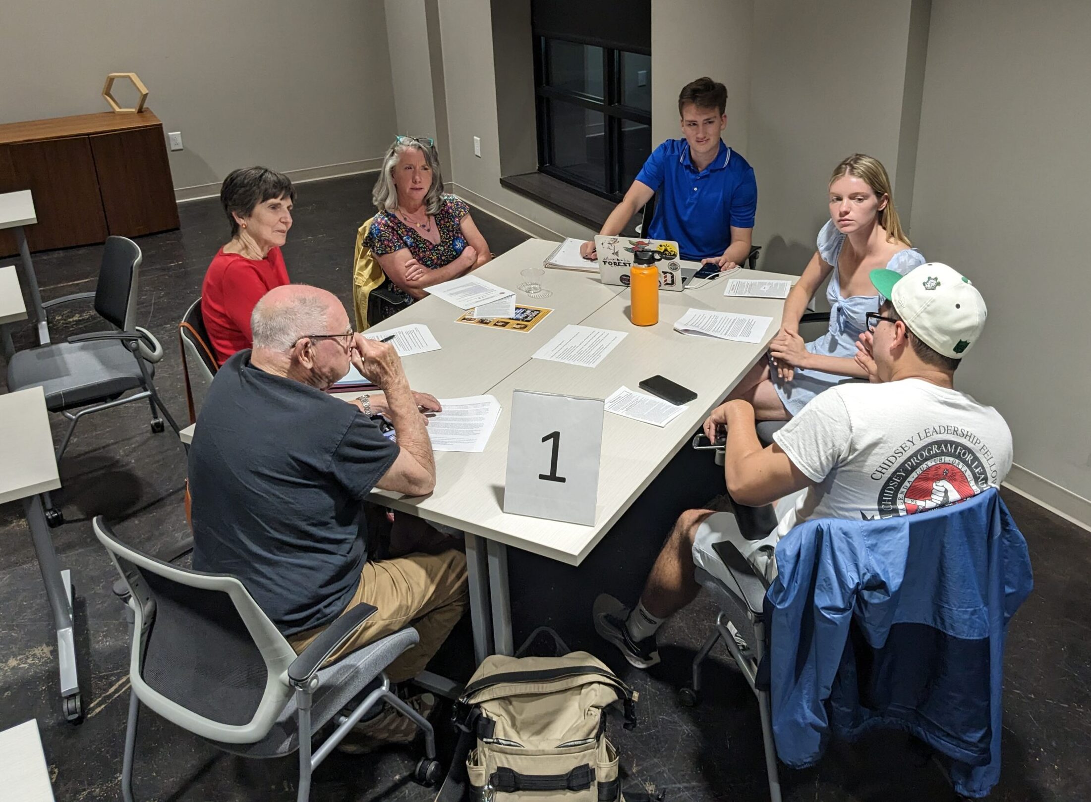 Group Discussion at the Jay Hurt Hub.