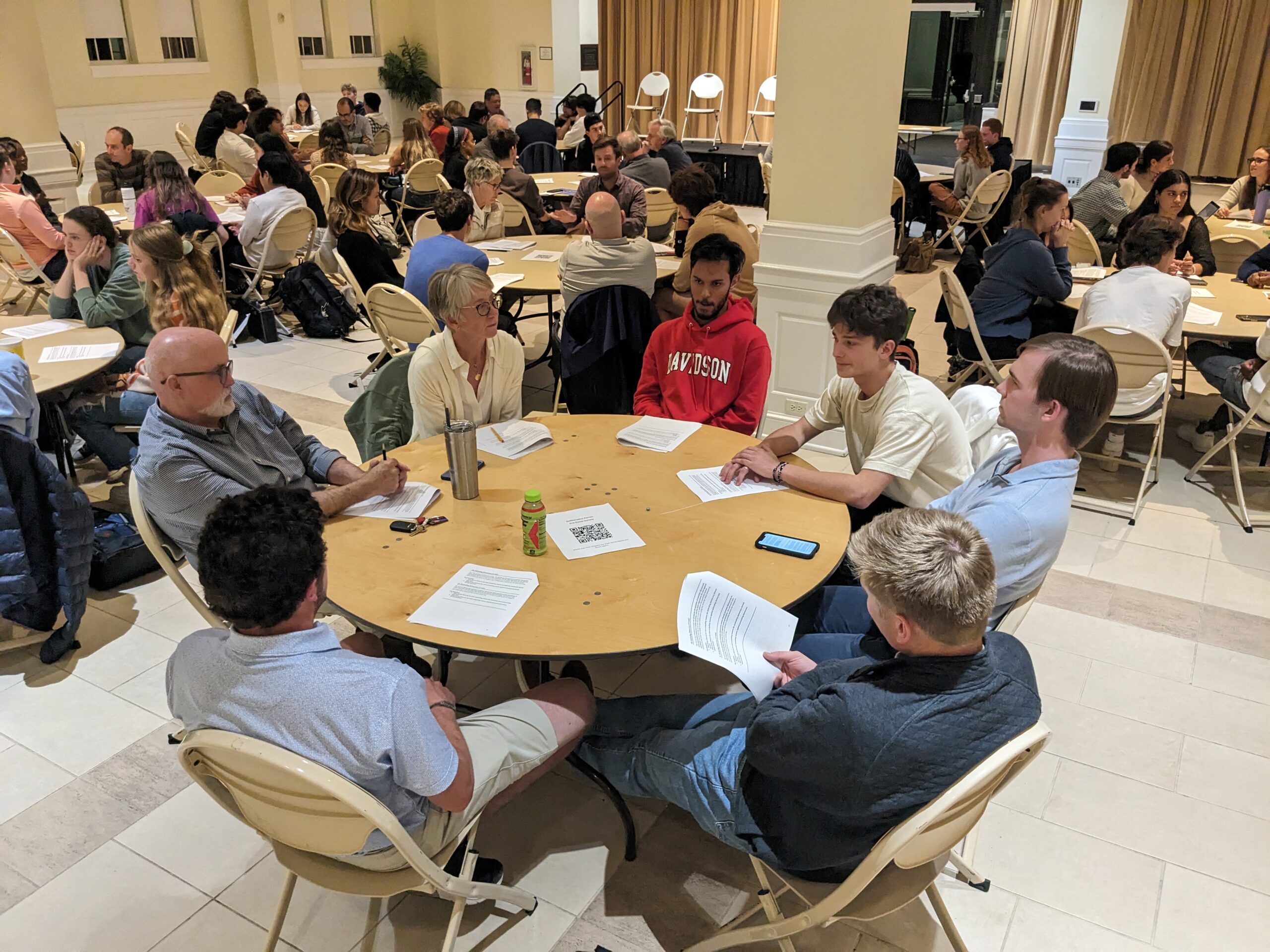 DCI Fellow Florian Moser facilitating a deliberation