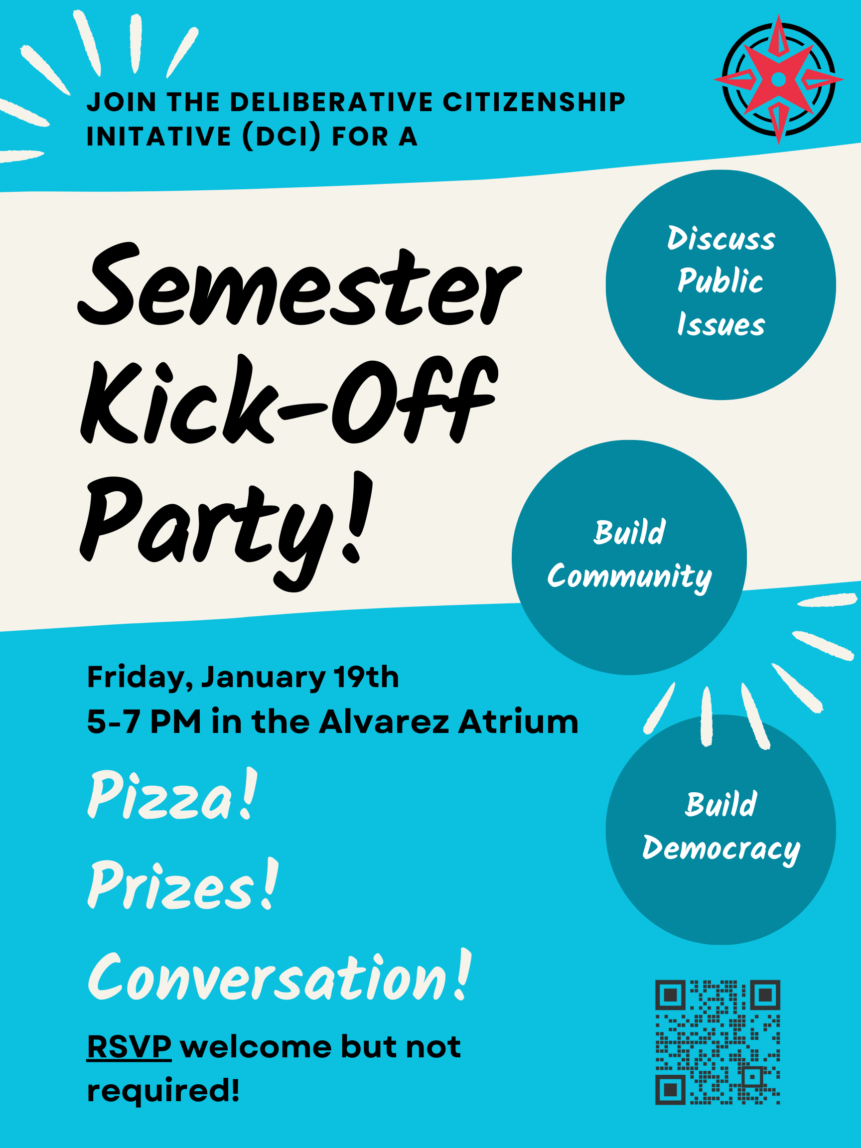 Flyer for Semester Kick-Off Party.