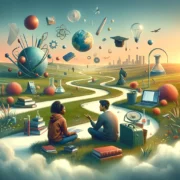 creative image of possible career paths