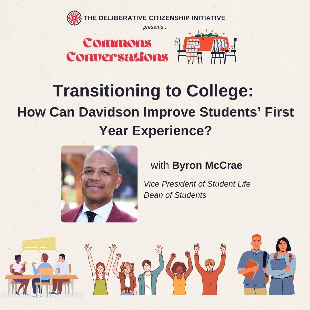 Commons Conversation flyer with Dean McCrae