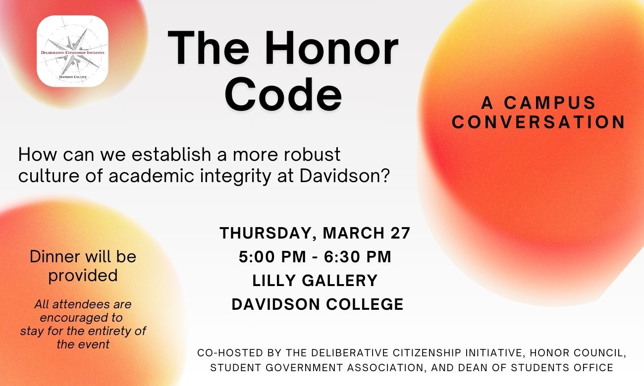honor code conversation flyer.