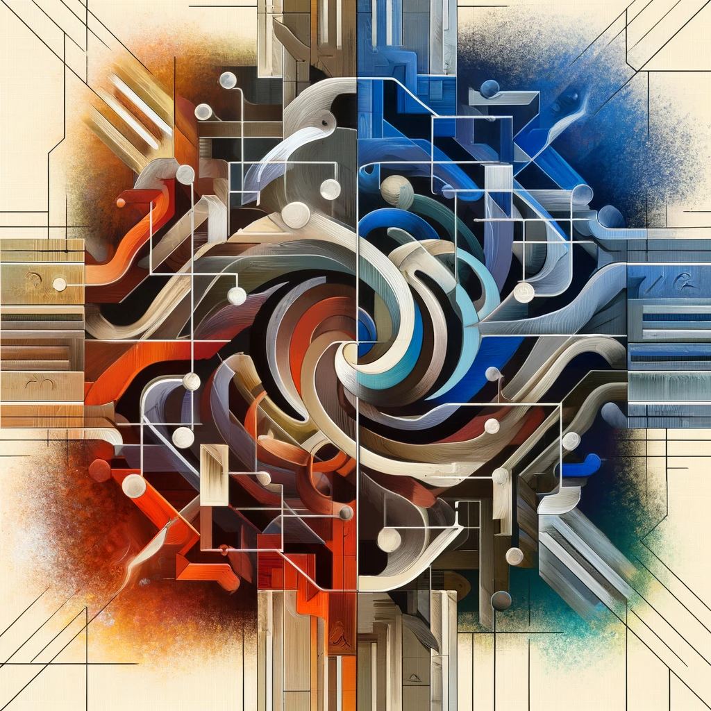 abstract representation of disagreement