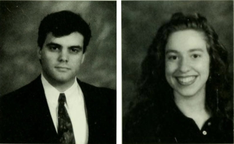 Senior class portraits of Edward Acle and Laura Susan Leibfreid