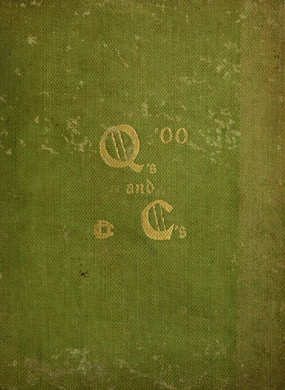 The 1900 Quips and Cranks edition with a golden Q and C on a green background