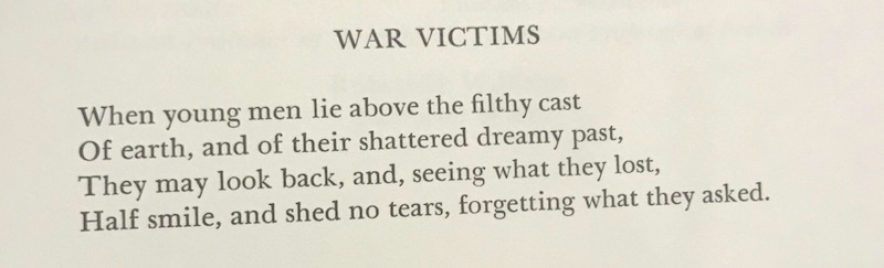 Poem from the Inklings that details the somber loss of American lives overseas.