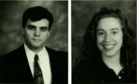 Senior class portraits of Edward Acle and Laura Susan Leibfreid