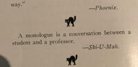 "Monologue" from The Yowl