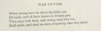 Poem from the Inklings that details the somber loss of American lives overseas.
