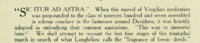 The first paragraph of the mock epoch implying the immense intelligence of the 1907 class.