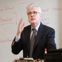 Image of Thomas Mallon lecturing in a Davidson classroom