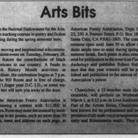 Screenshot of article from The Davidsonian about reading from visiting McGee professor