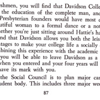 Image of student life section from the 1966-67 Wildcat Handbook