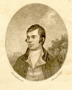 Engraved portrait of Burns is by Nasmythe.