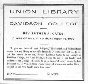 Union Library bookplate