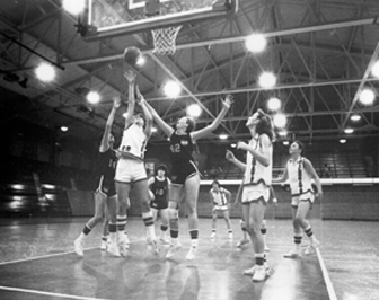 Basketball in Johnston Gym