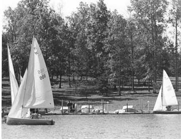 Boating on the Lake Campus