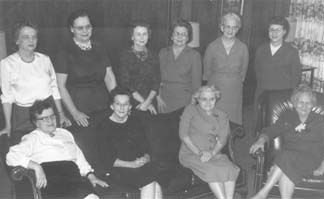 Group photo of dormitory housemothers, 1962