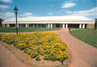 Vail Commons and flowers